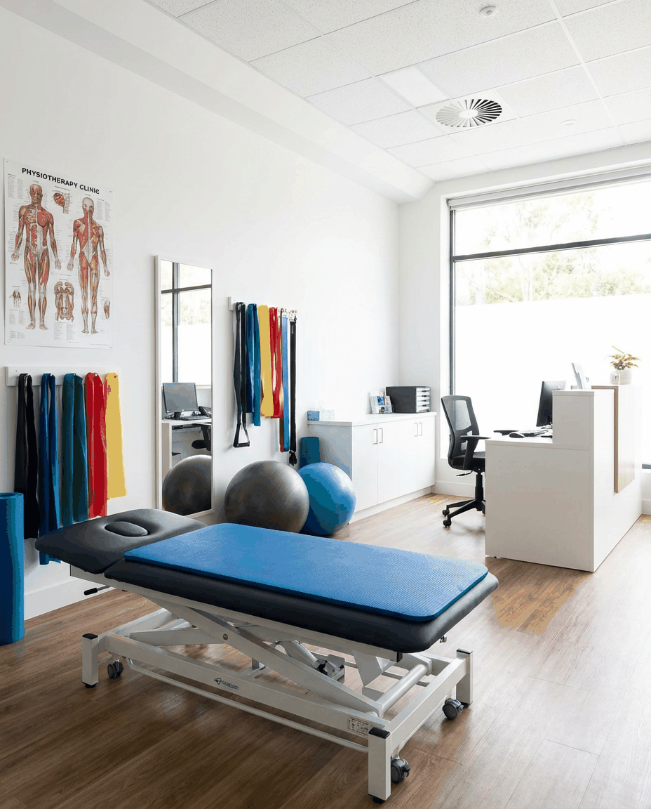 Physiotherapy clinic setup
