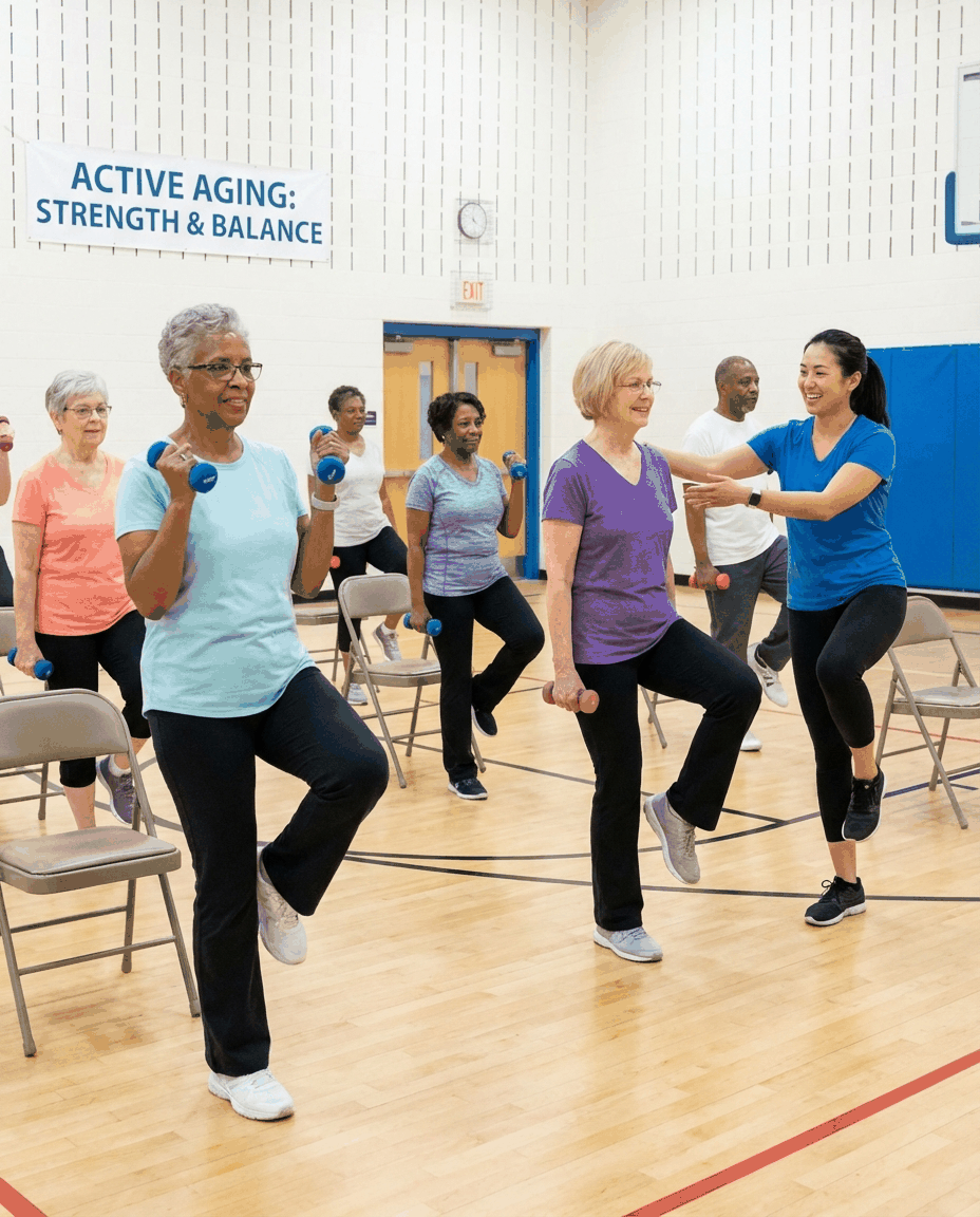 Active aging physiotherapy support